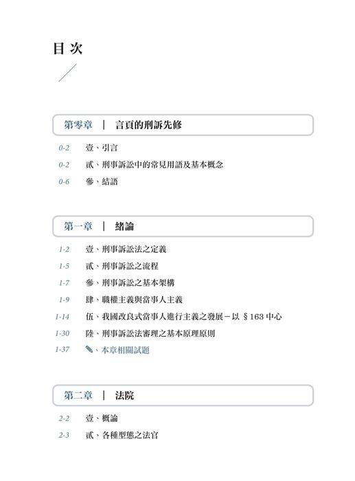 言頁的刑訴一本書-目次 言頁的刑訴一本書-目次