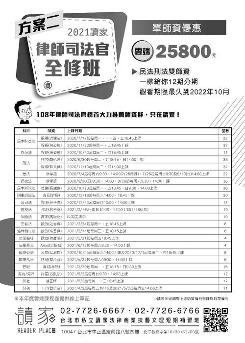 讀家講座:從近期重要民法實務見解看國考出題趨勢 讀家講座:從近期重要民法實務見解看國考出題趨勢