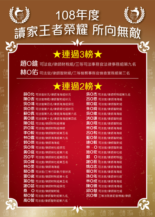 108連過榜單a4-01 108連過榜單a4-01