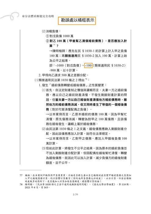 身分法體系解題完全攻略_勘誤(全) 身分法體系解題完全攻略_勘誤(全)