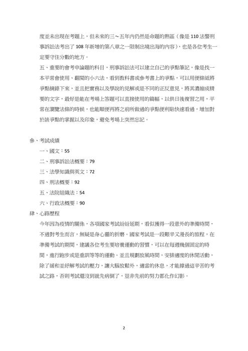 110年司四法警_上榜心得 110年司四法警_上榜心得