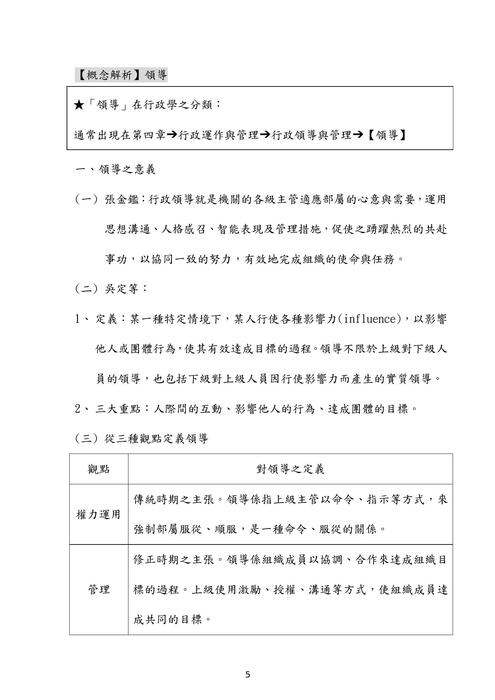 107年一般行政 一般民政 法律廉政-莊沐⾏政學試題解析